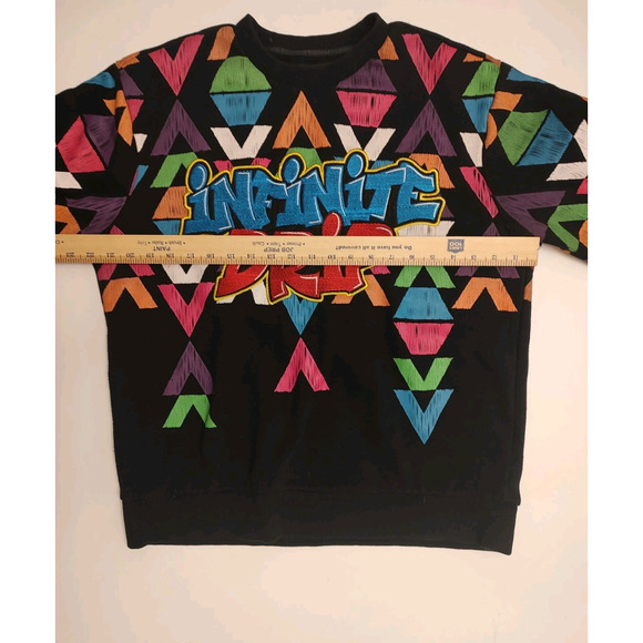 CREATE 2MRW Infinite Drip Sweater Large Pull-over Long Sleeves Flaw READ - Picture 5 of 6
